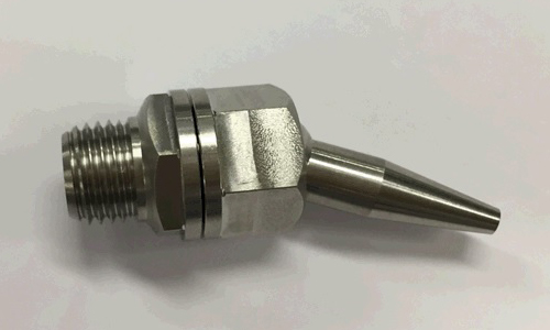 A variable angle nozzle