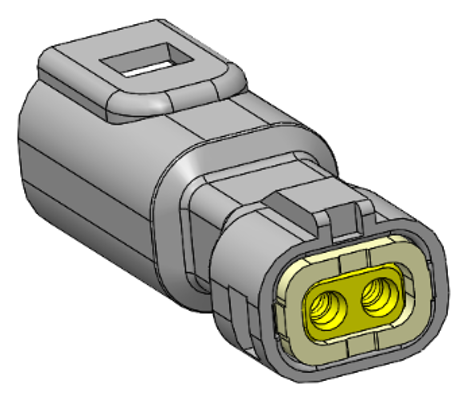 Product image of CB01A5-0()B0-0* | CB01 Series | 2.50mm Pitch Waterproof Connector