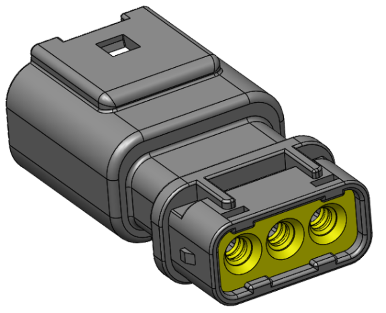 Product image of CJ01A5-03B0-0* | CJ01 Series | High Current 5.80mm Pitch Waterproof Connector