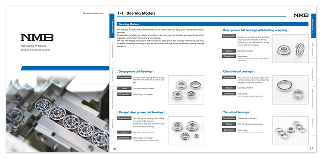 Miniature & small ball bearing Digital Catalog