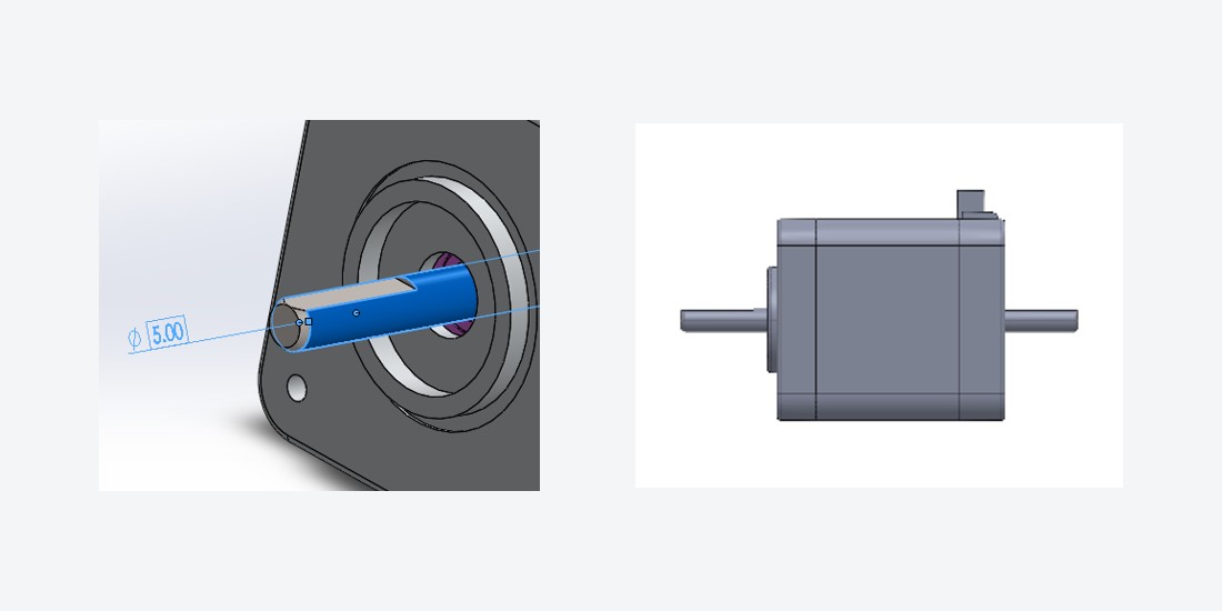 >シャフト長・径