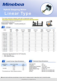 Hybrid Stepping Motors with Lead Screws “L Series”